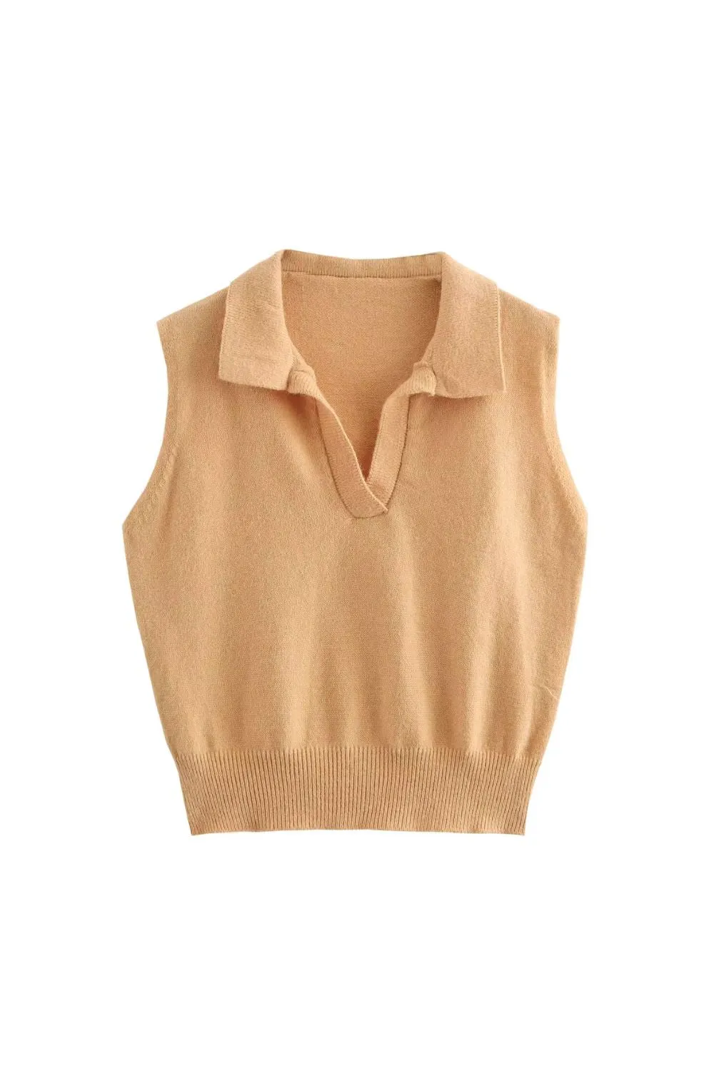 'Quinn' Lapel-Detail Striped Vest sold by Goodnight Macaroon product image thumbnail 2