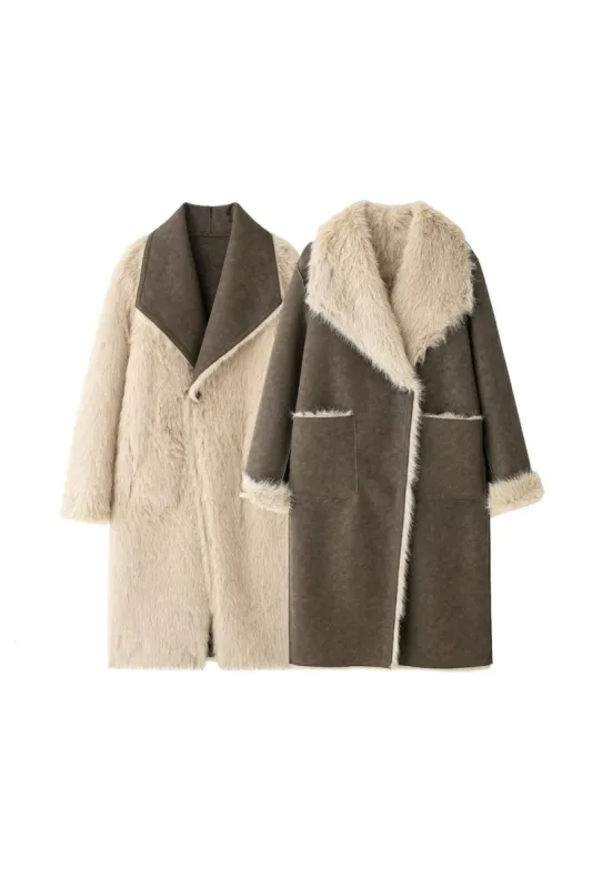 'Valentina' Reversible Long Coat sold by Goodnight Macaroon