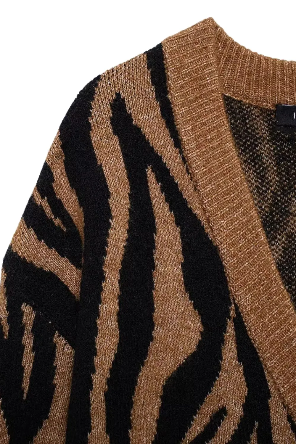'Chloe ' Wild Animal-Print Knitted Jacket sold by Goodnight Macaroon product image thumbnail 3
