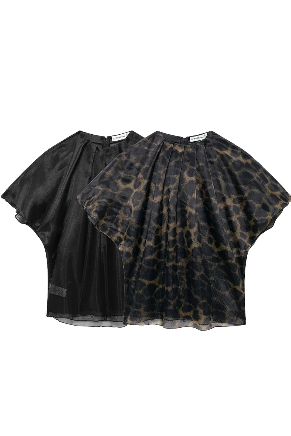 'Sadie' Double-Layered Organza Short-Sleeve Top sold by Goodnight Macaroon