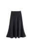 'Heres ' Fitted Plaid Midi Skirt with Fishtail Hem sold by Goodnight Macaroon