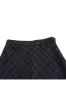 'Heres ' Fitted Plaid Midi Skirt with Fishtail Hem sold by Goodnight Macaroon