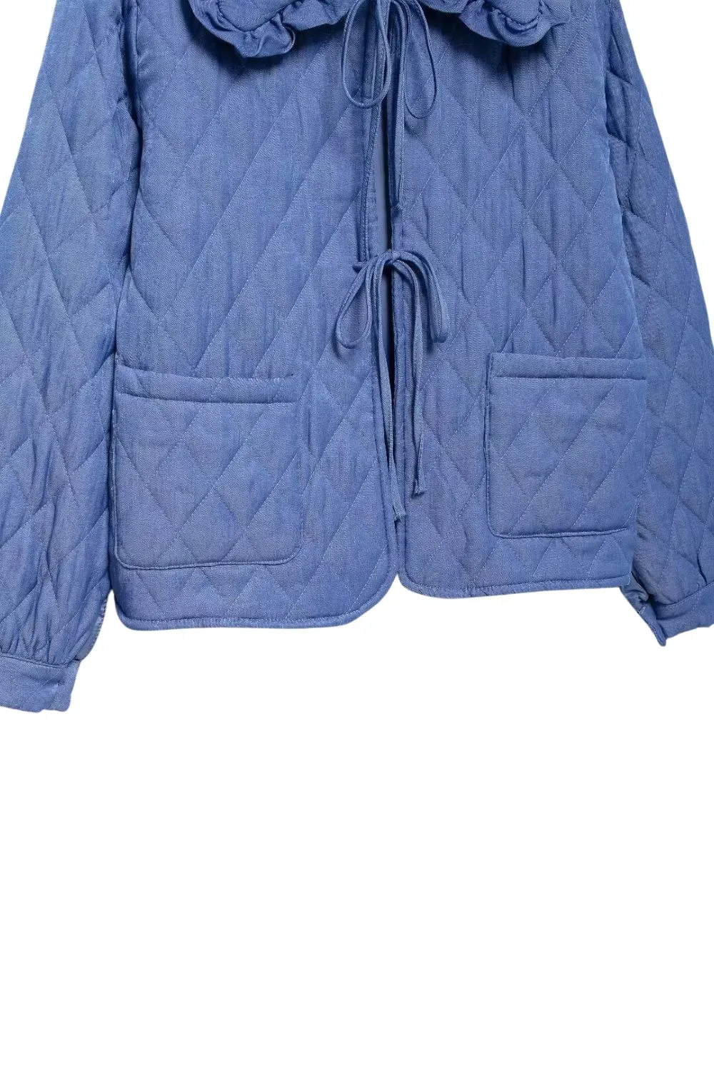 'Elva ' Ruffled Collar Cotton Jacket sold by Goodnight Macaroon product image thumbnail 4