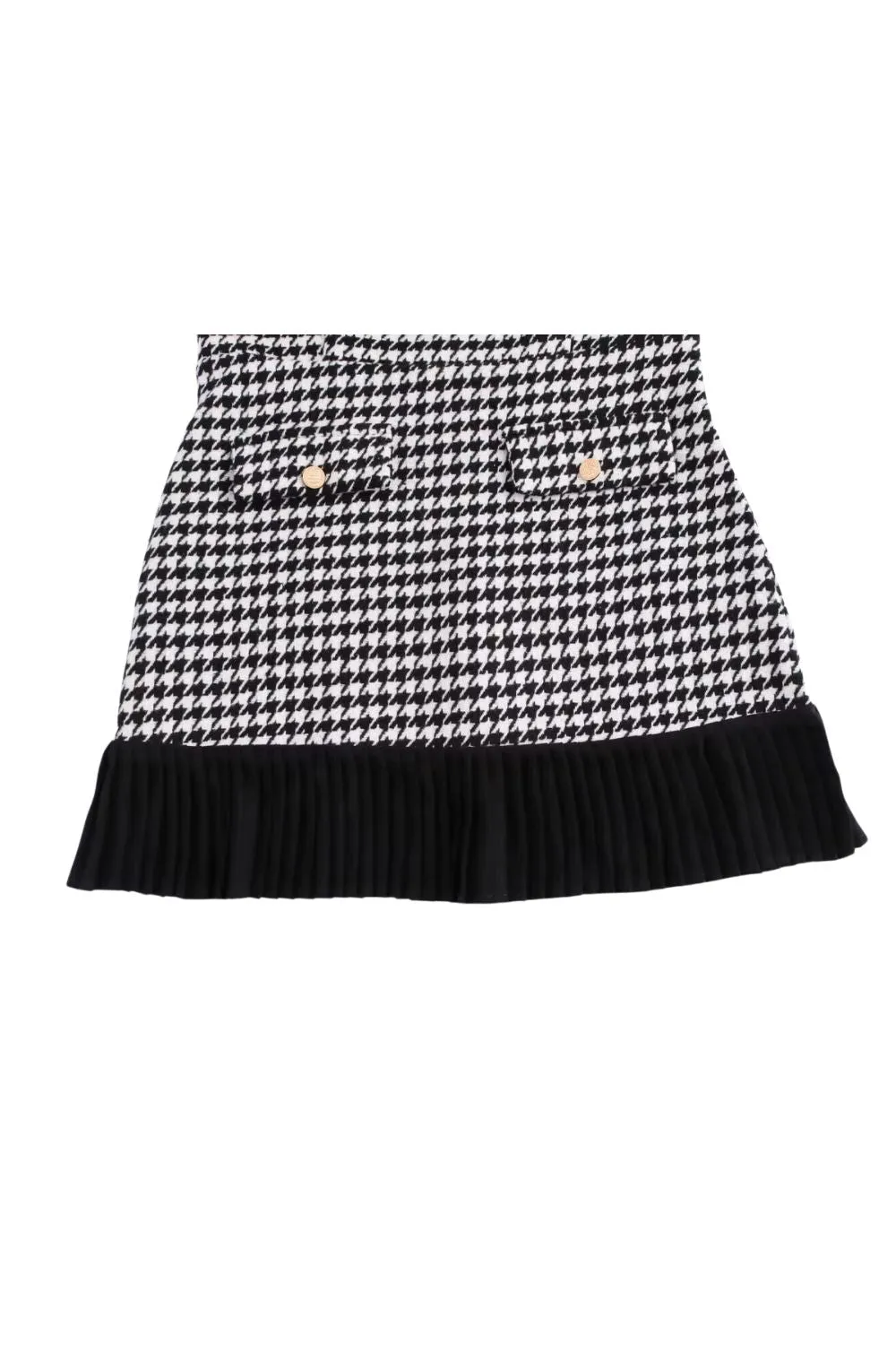 ‘Alice’ Plaid Pleated Long Sleeve Dress sold by Goodnight Macaroon product image thumbnail 4