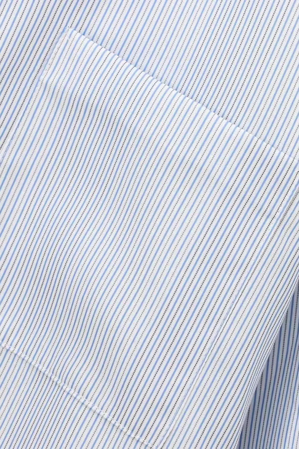 'Everly' Striped Long Sleeve Shirt with Pocket Detail sold by Goodnight Macaroon product image thumbnail 3