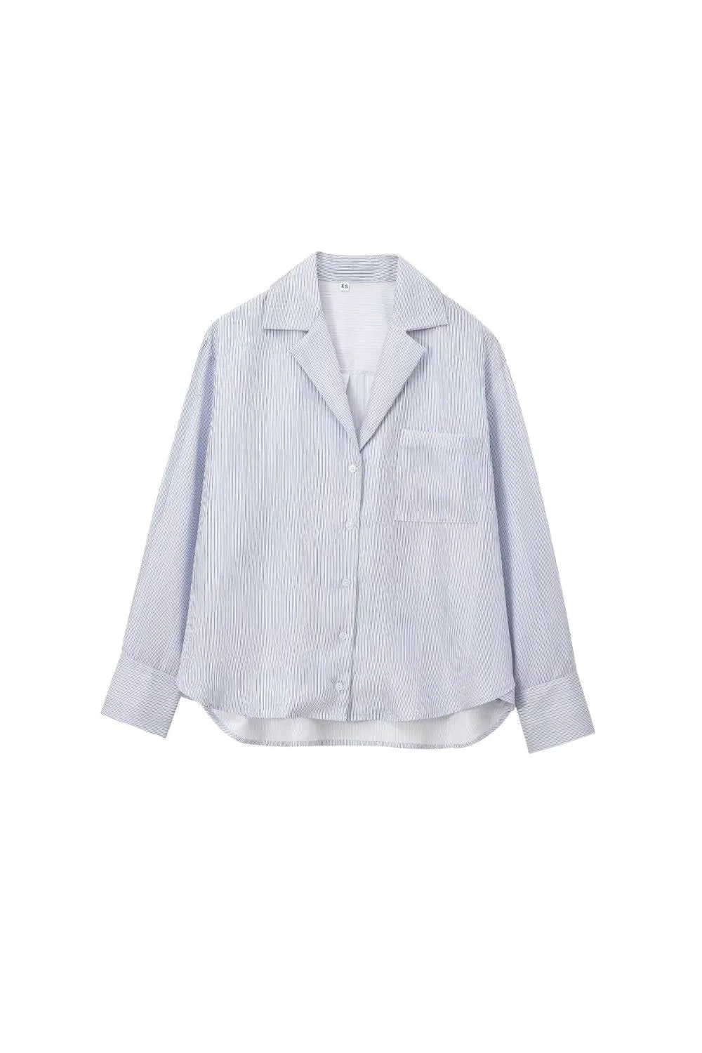 'Everly' Striped Long Sleeve Shirt with Pocket Detail sold by Goodnight Macaroon
