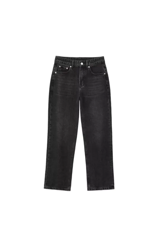 ‘Emery’ Straight-Leg Mid-Rise Jeans sold by Goodnight Macaroon