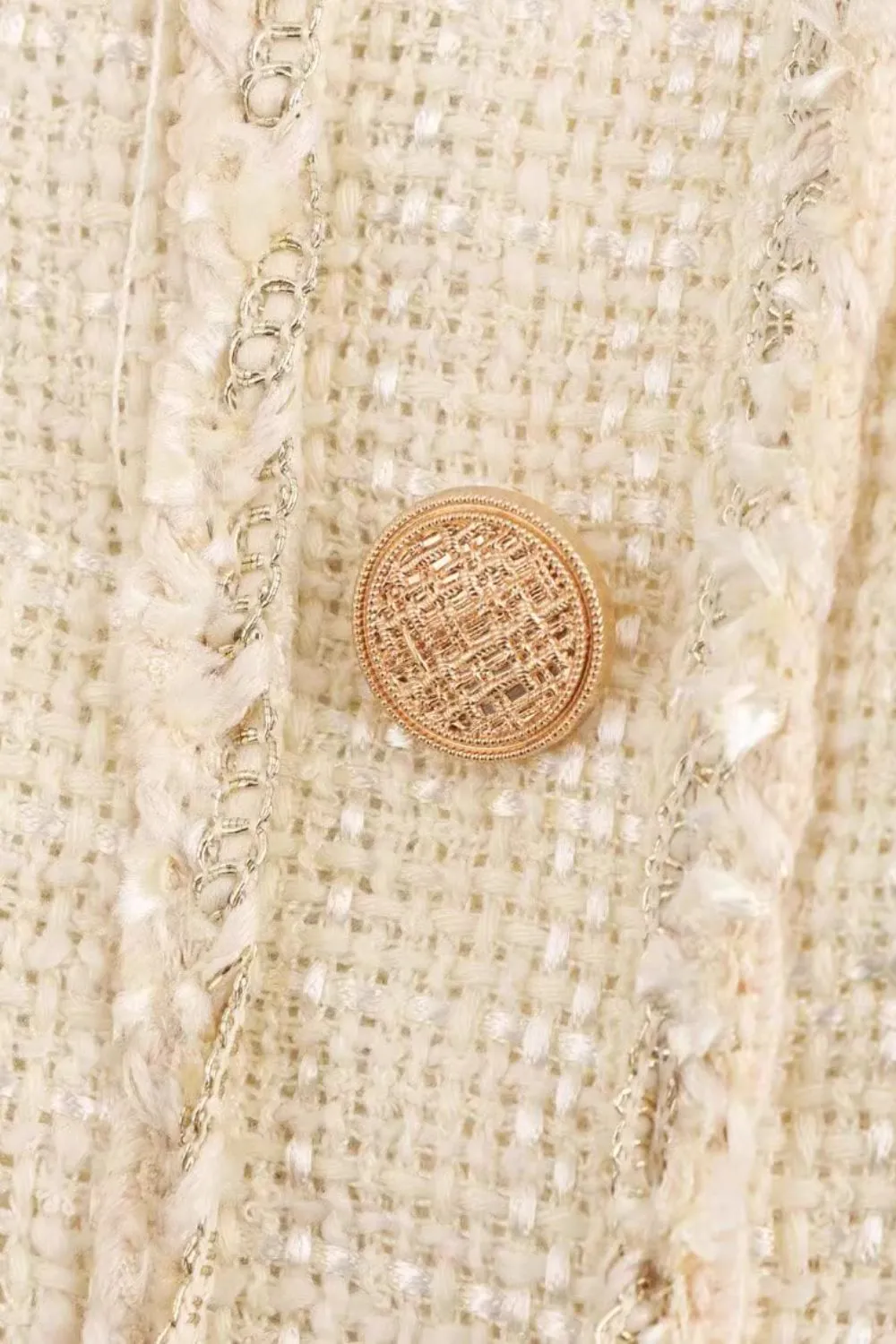 'Cora' Round-Neck Long-Sleeve Wool-Blend Fishtail Dress sold by Goodnight Macaroon product image thumbnail 5