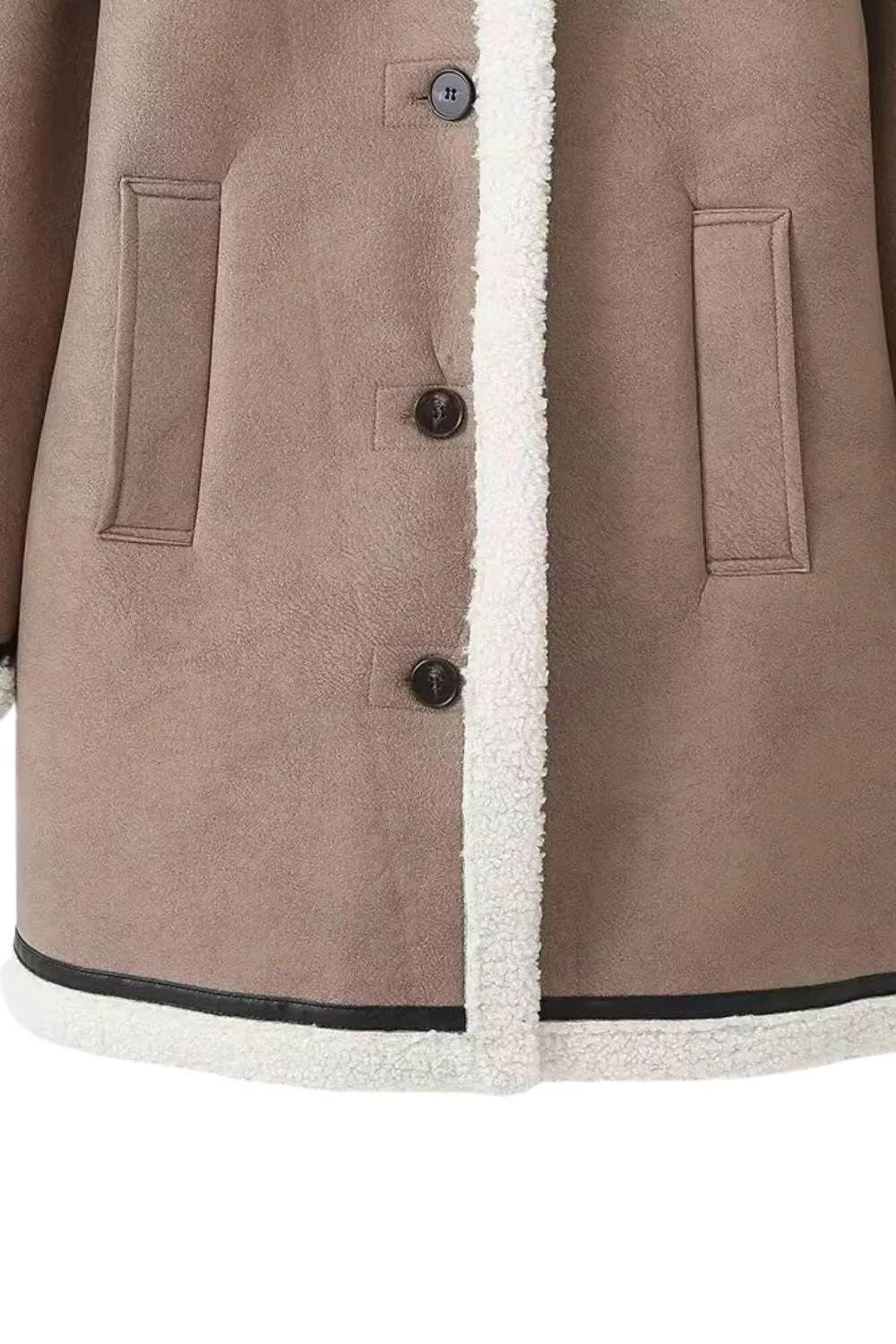 ‘June' Classic Double-Breasted Lapel Coat sold by Goodnight Macaroon product image thumbnail 4