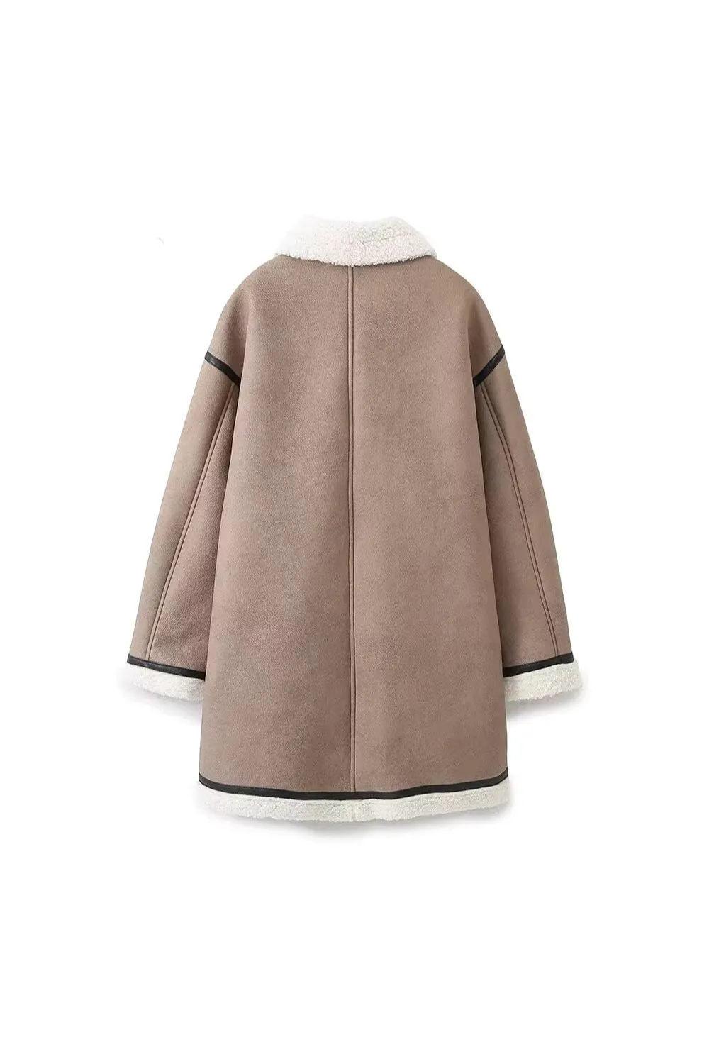 ‘June' Classic Double-Breasted Lapel Coat sold by Goodnight Macaroon product image thumbnail 2