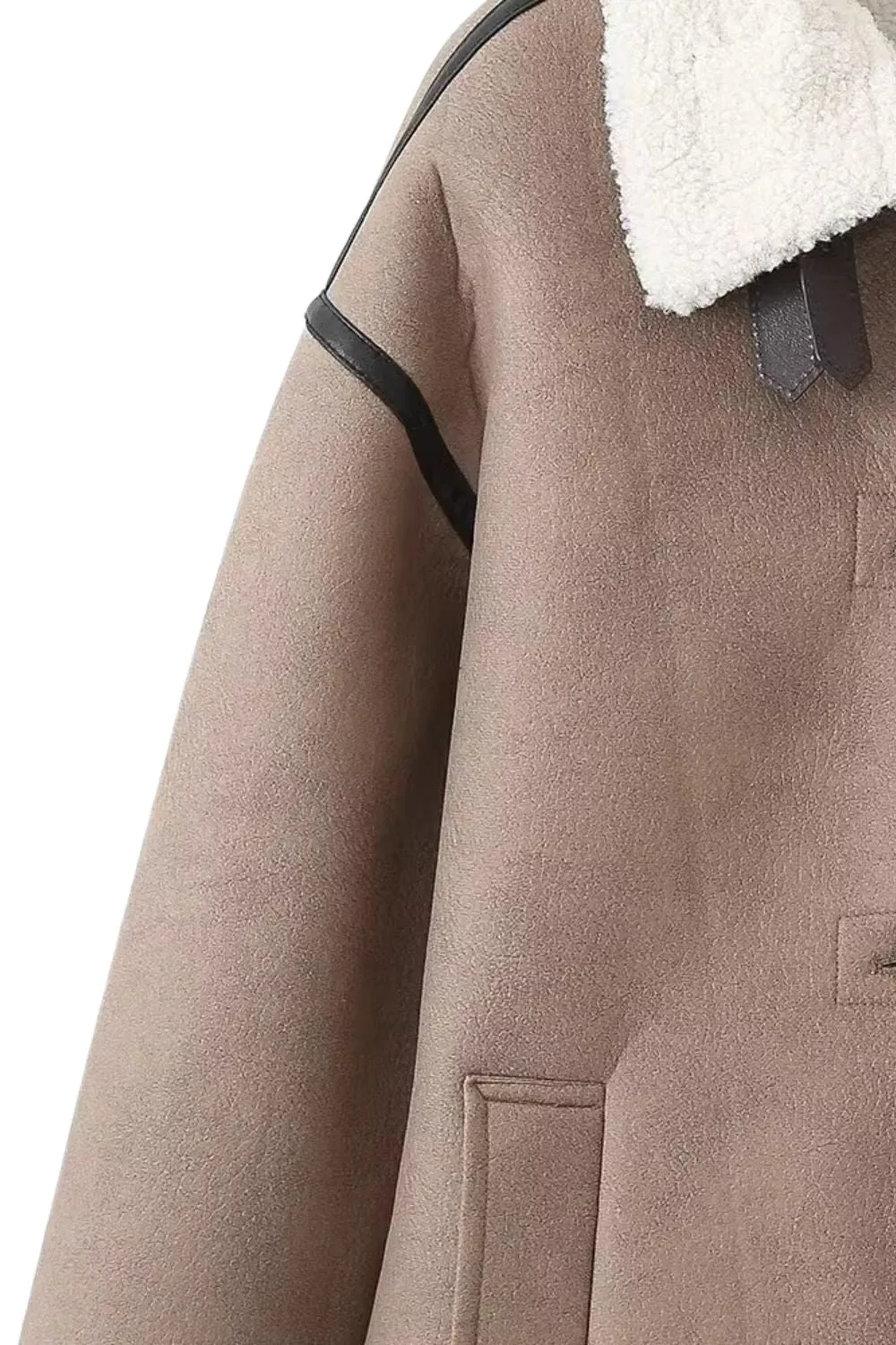 ‘June' Classic Double-Breasted Lapel Coat sold by Goodnight Macaroon product image thumbnail 3