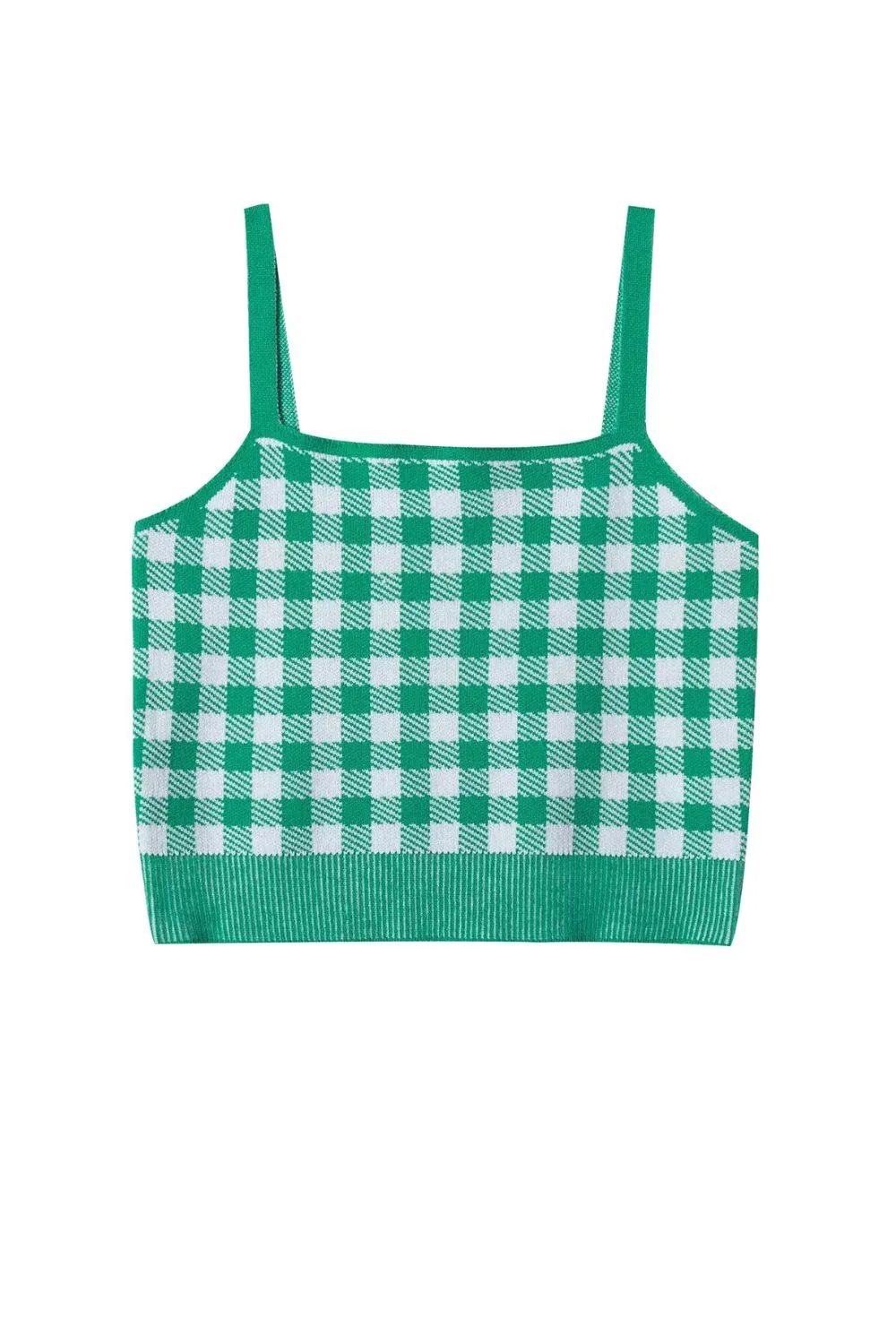 ‘Dalal ' Fine-Strapped Plaid Pencil Skirt & Matching Top Two-Piece Set sold by Goodnight Macaroon product image thumbnail 5