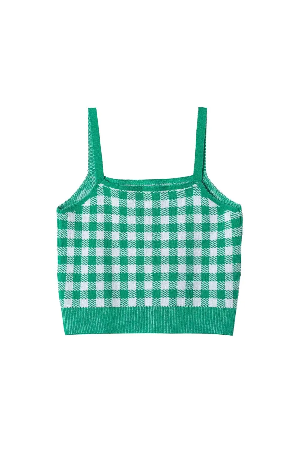 ‘Dalal ' Fine-Strapped Plaid Pencil Skirt & Matching Top Two-Piece Set sold by Goodnight Macaroon product image thumbnail 4