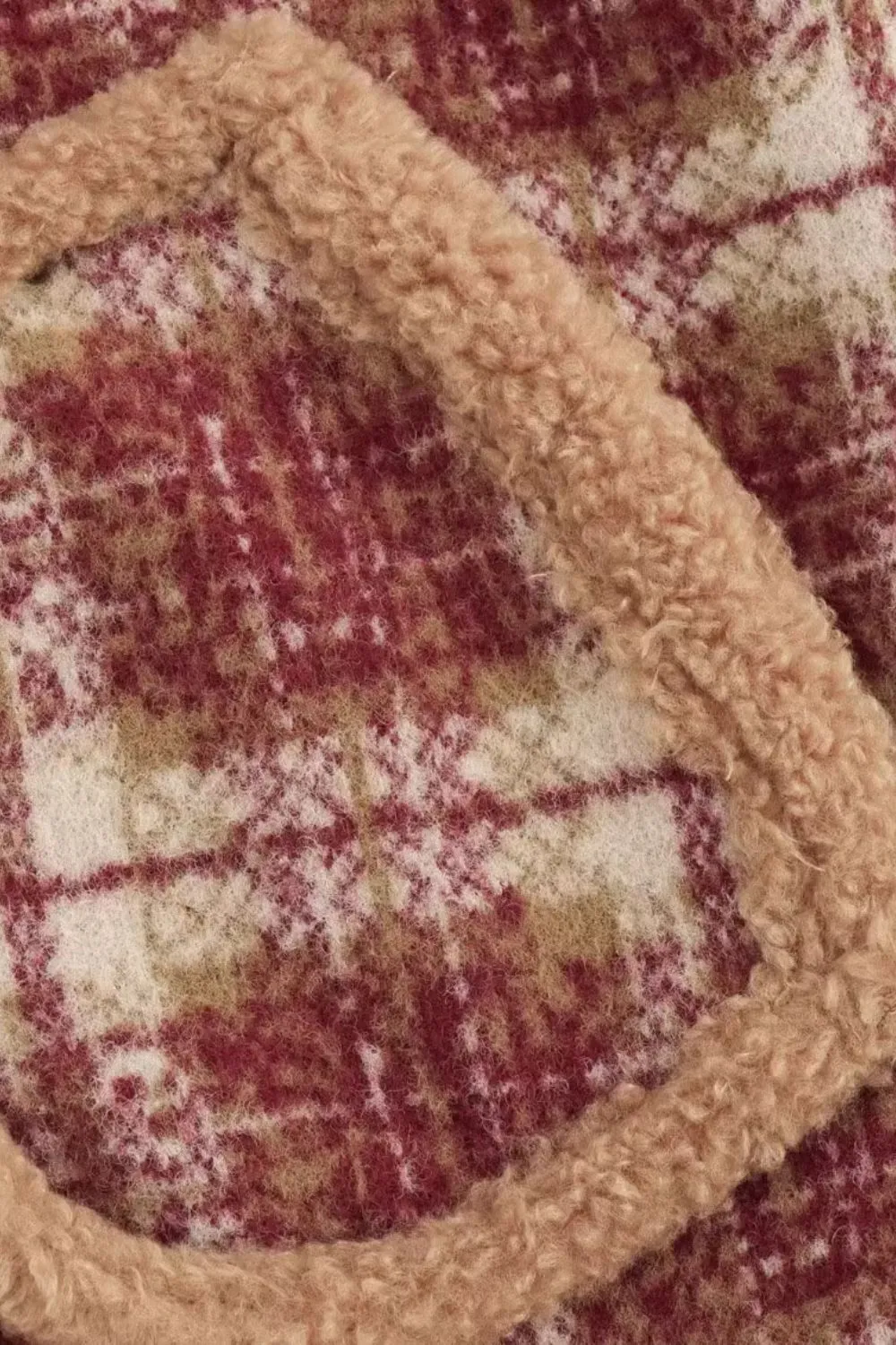 ' Dagmar' Lamb Wool-Trimmed Plaid Jacket sold by Goodnight Macaroon product image thumbnail 5