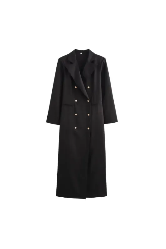 ' Daci ' Trendy Double-Breasted Long Coat sold by Goodnight Macaroon