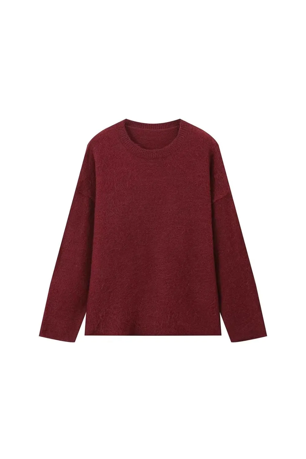 'Fiona' Crew Neck Long Sleeve Fuzzy Top sold by Goodnight Macaroon product image thumbnail 2