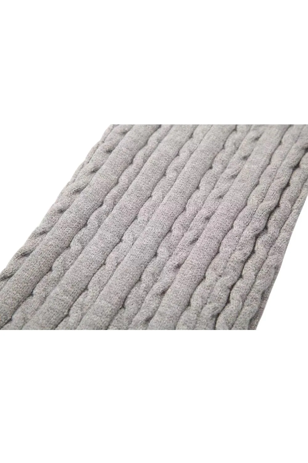 'Heather' Grey Twisted Knit Flap-Waist Pants sold by Goodnight Macaroon product image thumbnail 4