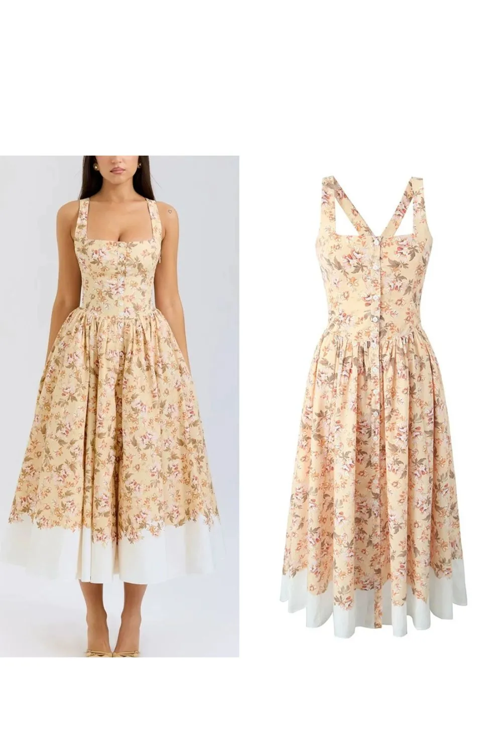 'Audrey' Printed Country Style Dress sold by Goodnight Macaroon