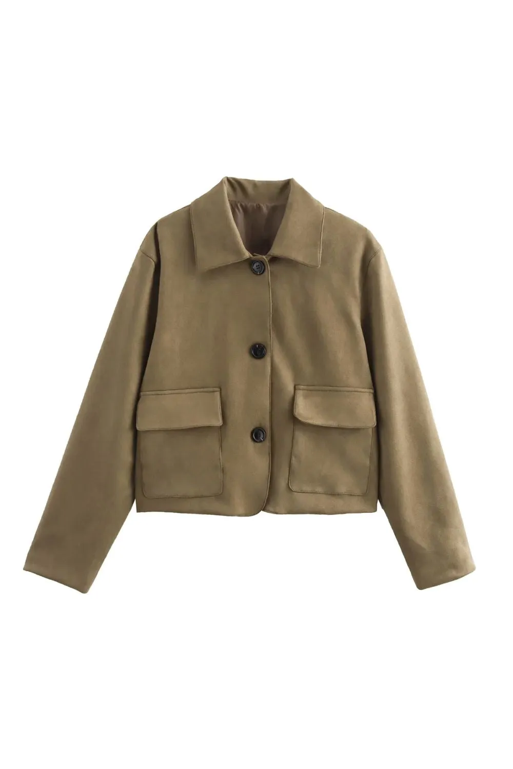 'Edith' Stylish Suede Jacket sold by Goodnight Macaroon product image thumbnail 2