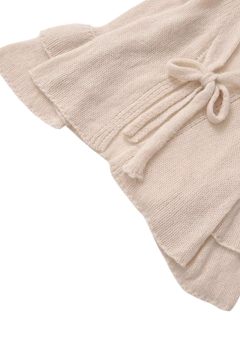 'Gillian' Long-Sleeve Layered Decor Knit Cardigan sold by Goodnight Macaroon product image thumbnail 5