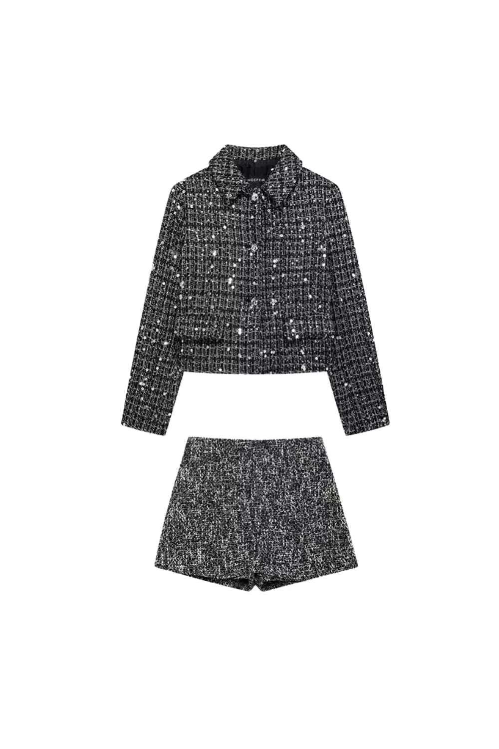 'Brittany' Textured Long-Sleeve Blazer & Trousers (Sold Separately) sold by Goodnight Macaroon