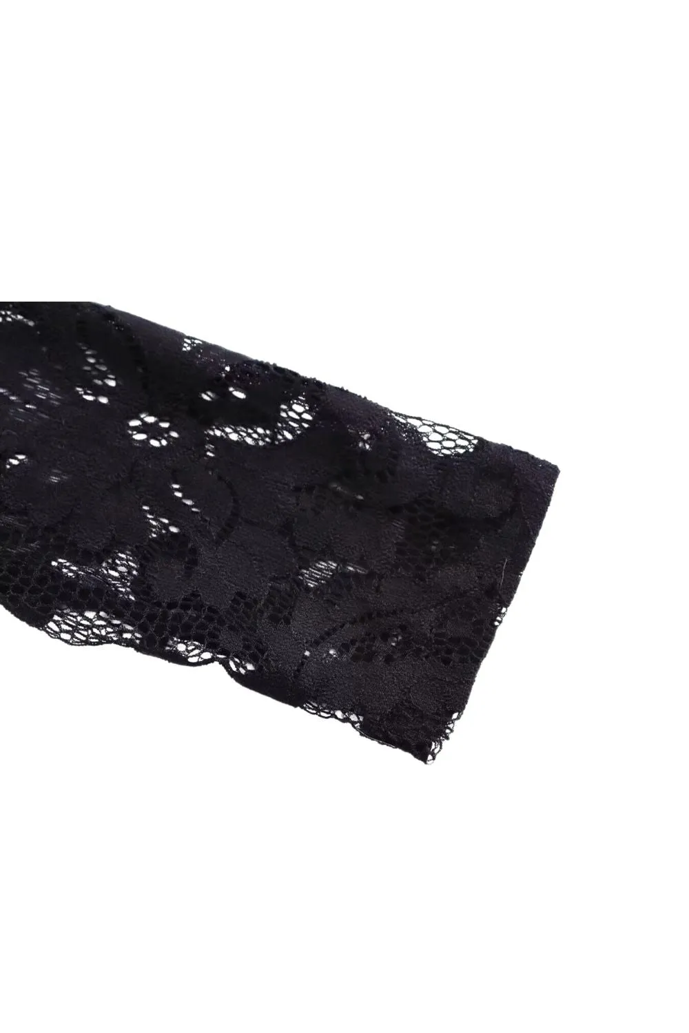 'Joanne' Sexy Fitted Lace Sheer Maxi Dress sold by Goodnight Macaroon product image thumbnail 5