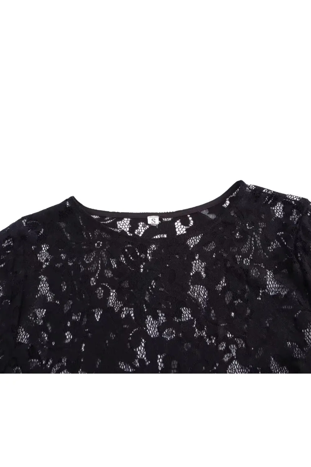 'Joanne' Sexy Fitted Lace Sheer Maxi Dress sold by Goodnight Macaroon product image thumbnail 3
