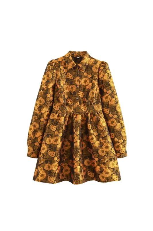 'Jade' Cinched-Waist Shirt-Collar Dress sold by Goodnight Macaroon