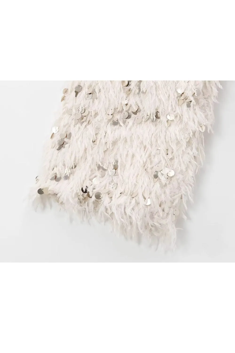 ‘Roberta’ Sequined Feather Long-Sleeve Top sold by Goodnight Macaroon product image thumbnail 5