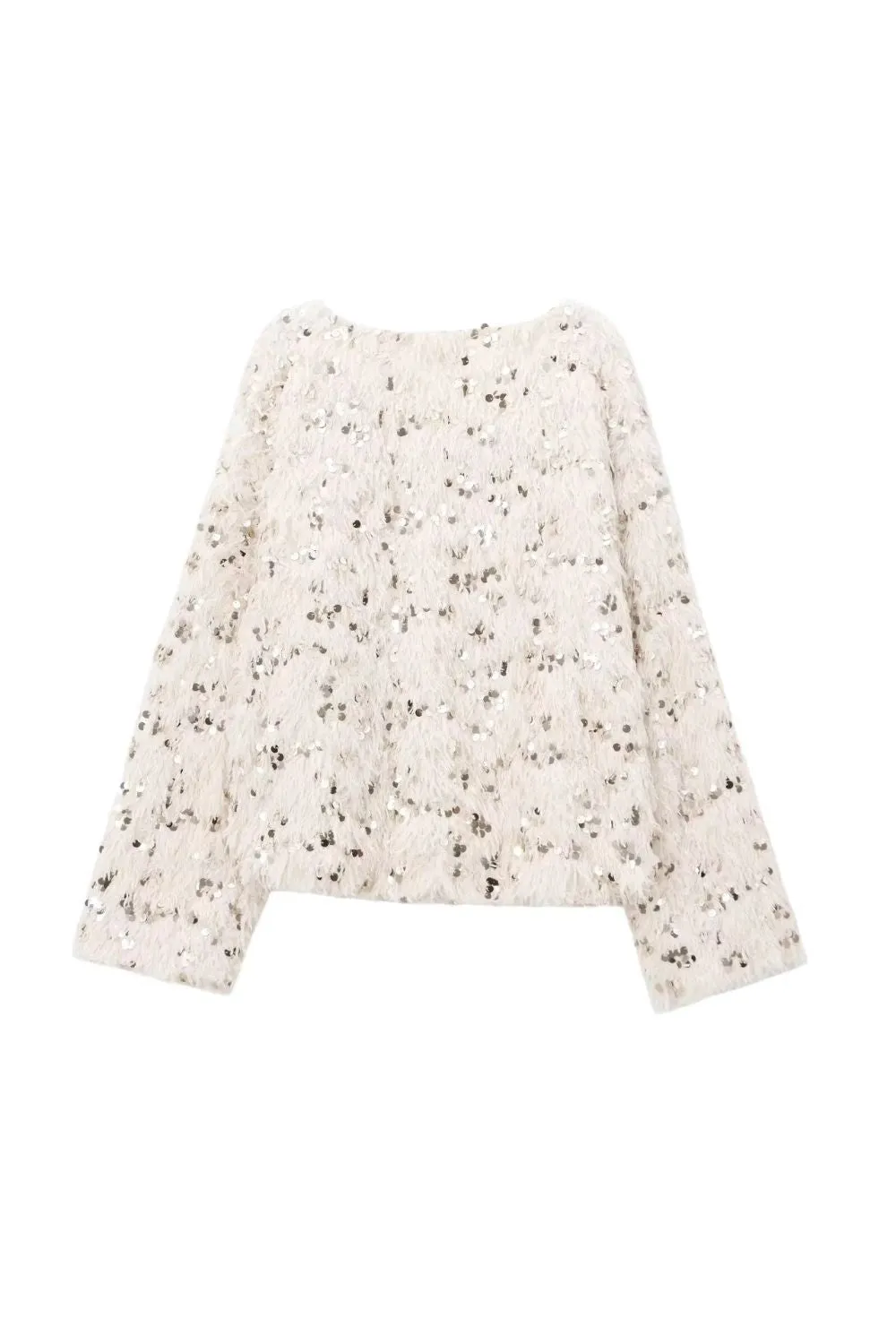 ‘Roberta’ Sequined Feather Long-Sleeve Top sold by Goodnight Macaroon product image thumbnail 2