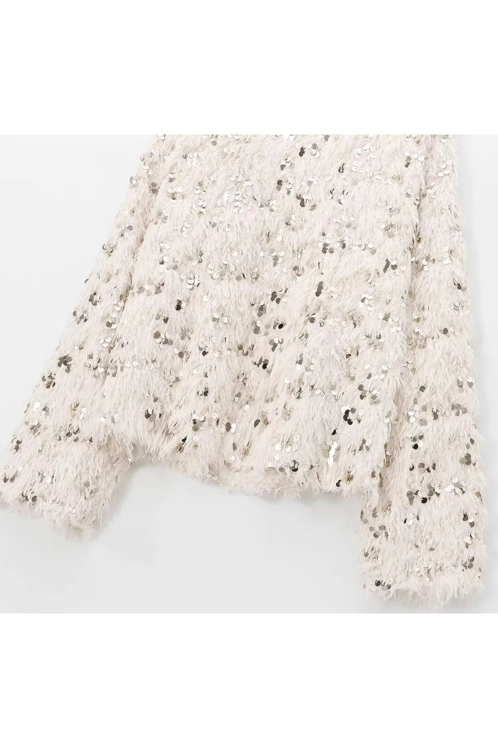 ‘Roberta’ Sequined Feather Long-Sleeve Top sold by Goodnight Macaroon product image thumbnail 3