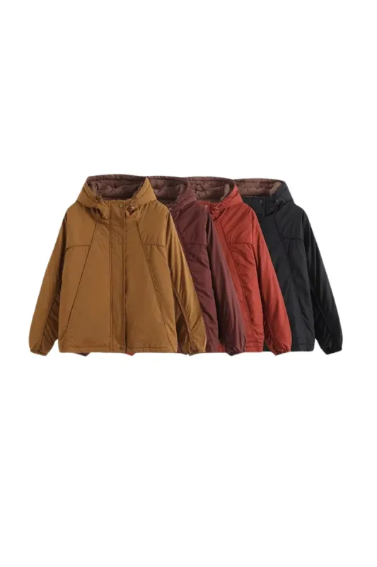 'Avery' Warm Hooded Long Sleeve Jacket sold by Goodnight Macaroon