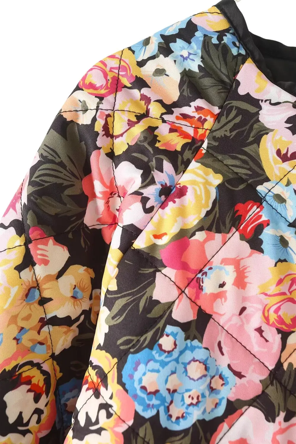 'Ellie' Printed Relaxed Cotton Puffer Jacket sold by Goodnight Macaroon product image thumbnail 4