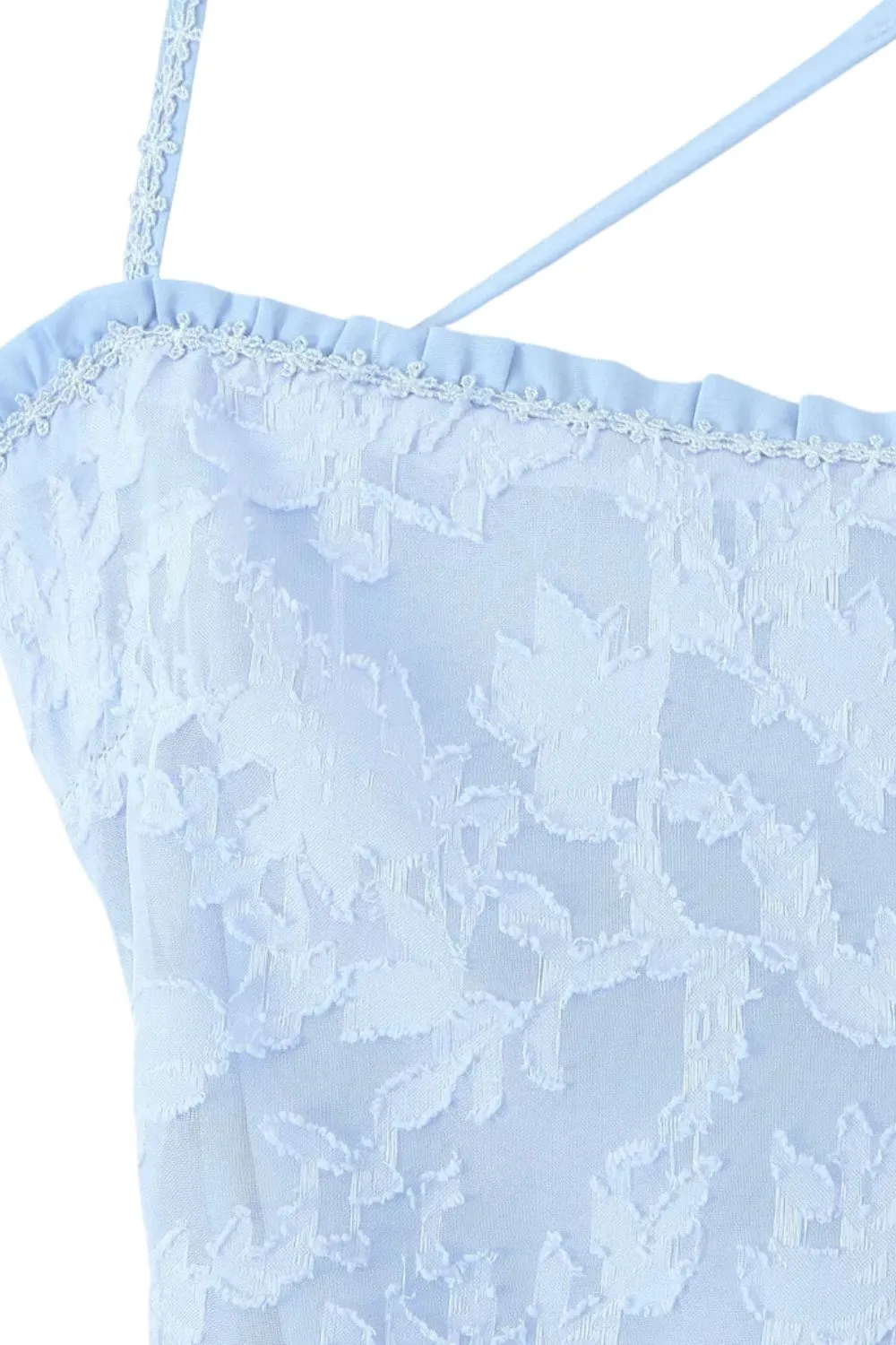 'Stella ' Blue Elegant Halter Dress with Gathered Detail sold by Goodnight Macaroon product image thumbnail 4