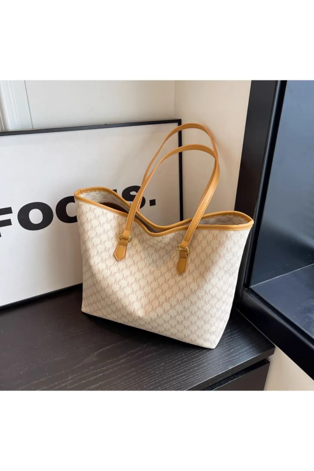 'Grace' PU Leather Tote Bag (3 Colors) sold by Goodnight Macaroon product image thumbnail 3