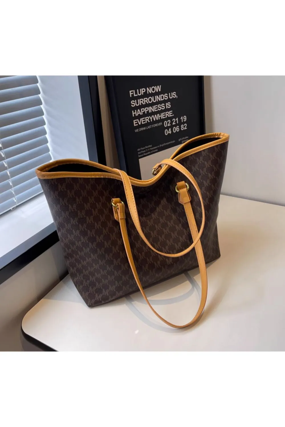 'Grace' PU Leather Tote Bag (3 Colors) sold by Goodnight Macaroon product image thumbnail 2