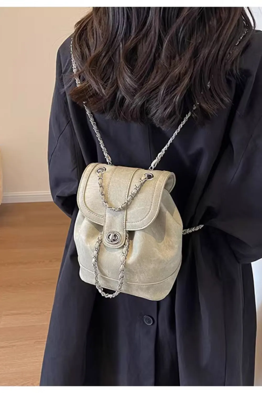 'Madelyn ' Chain Double-Sided Women's Backpack (4 color) sold by Goodnight Macaroon product image thumbnail 3