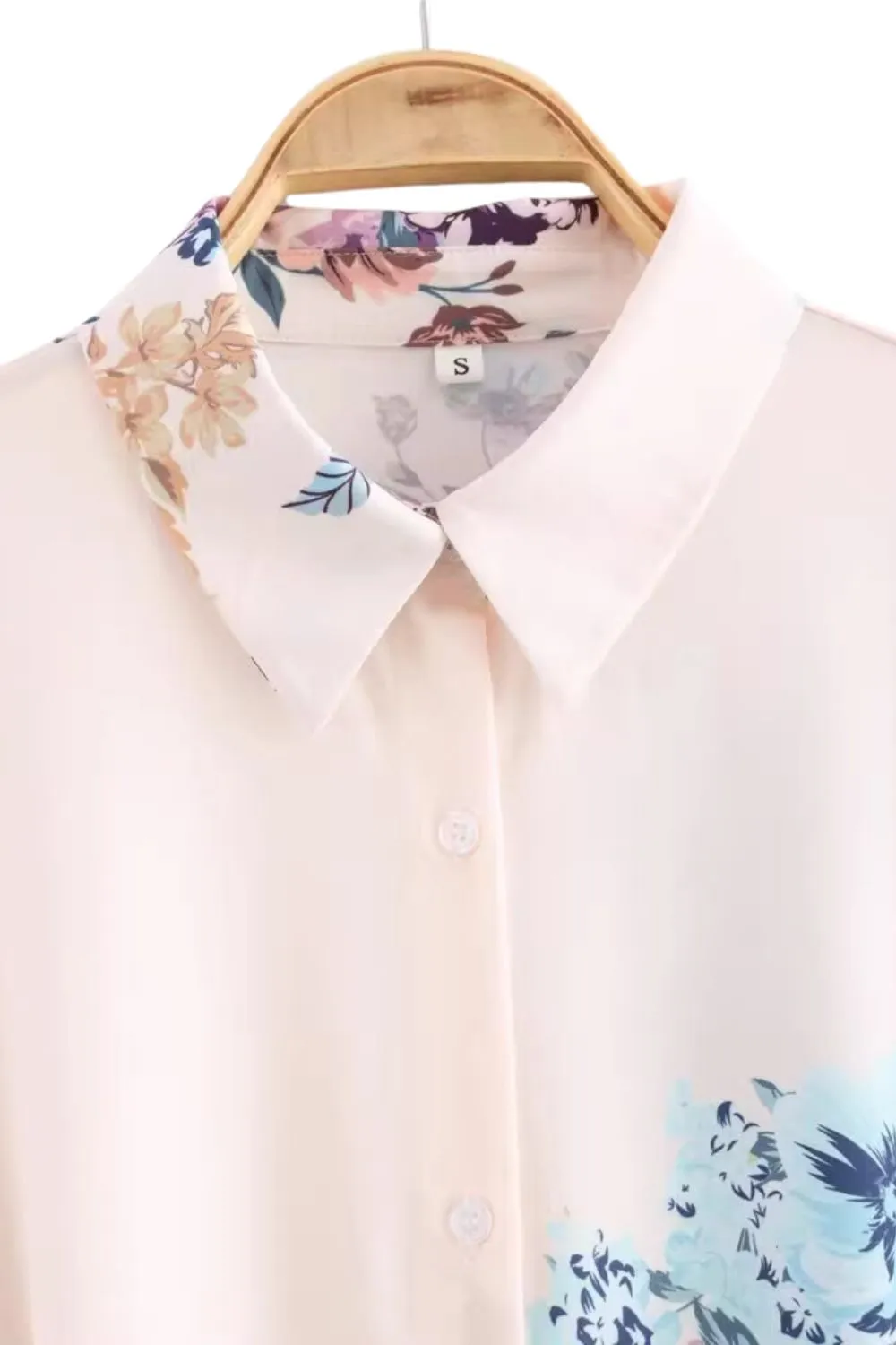 'Naomi 'Long-Sleeve Printed Shirt Dress with Belt sold by Goodnight Macaroon product image thumbnail 3