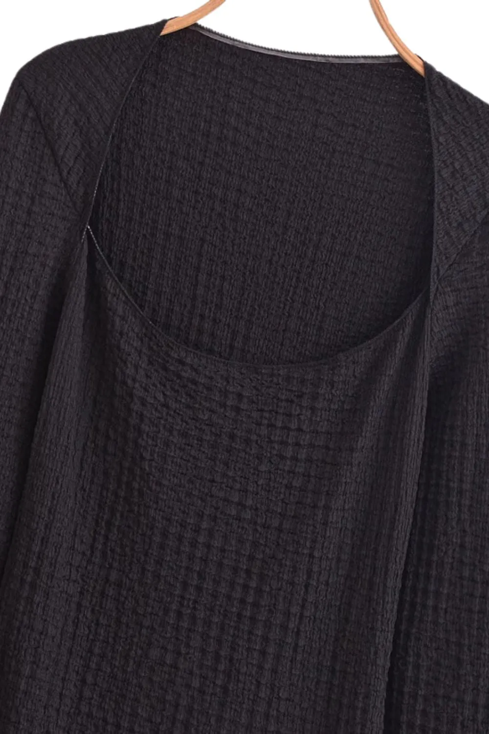 'Lucy' Fitted Square-Neck Long Sleeve Midi Dress sold by Goodnight Macaroon product image thumbnail 3