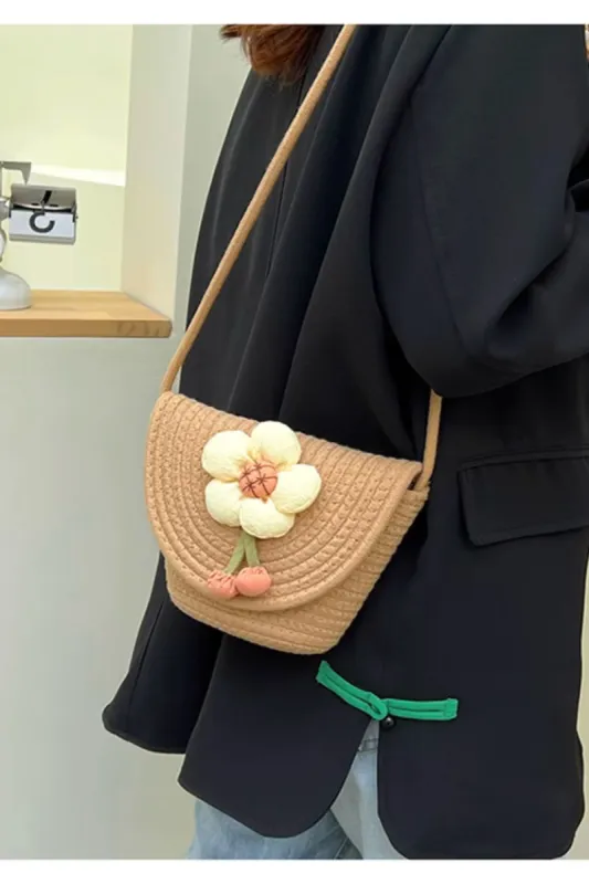 'Gianna' Woven Mini Crossbody Bag(3 color) sold by Goodnight Macaroon