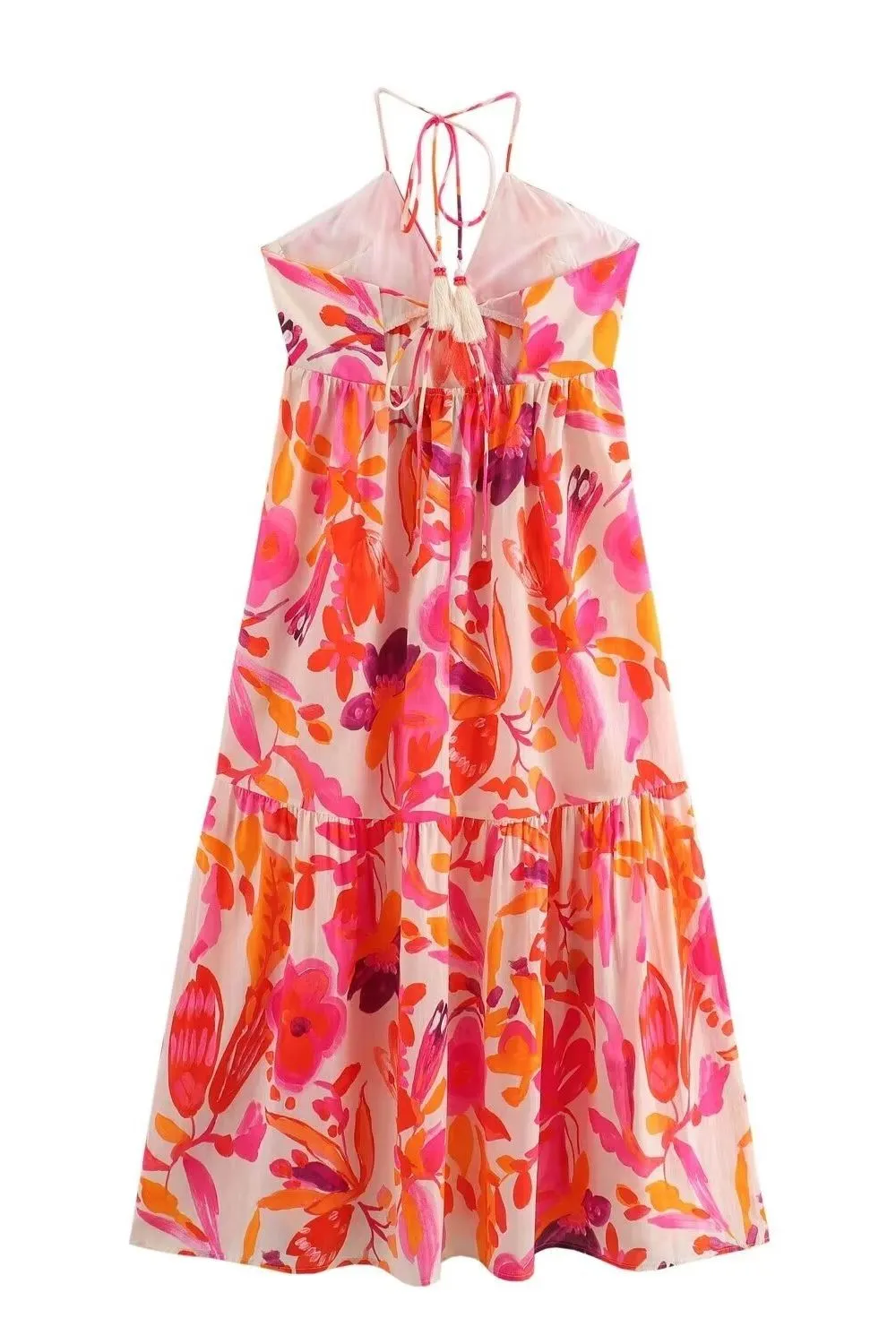‘Millie’ Printed Halter Neck Midi Dress sold by Goodnight Macaroon product image thumbnail 2