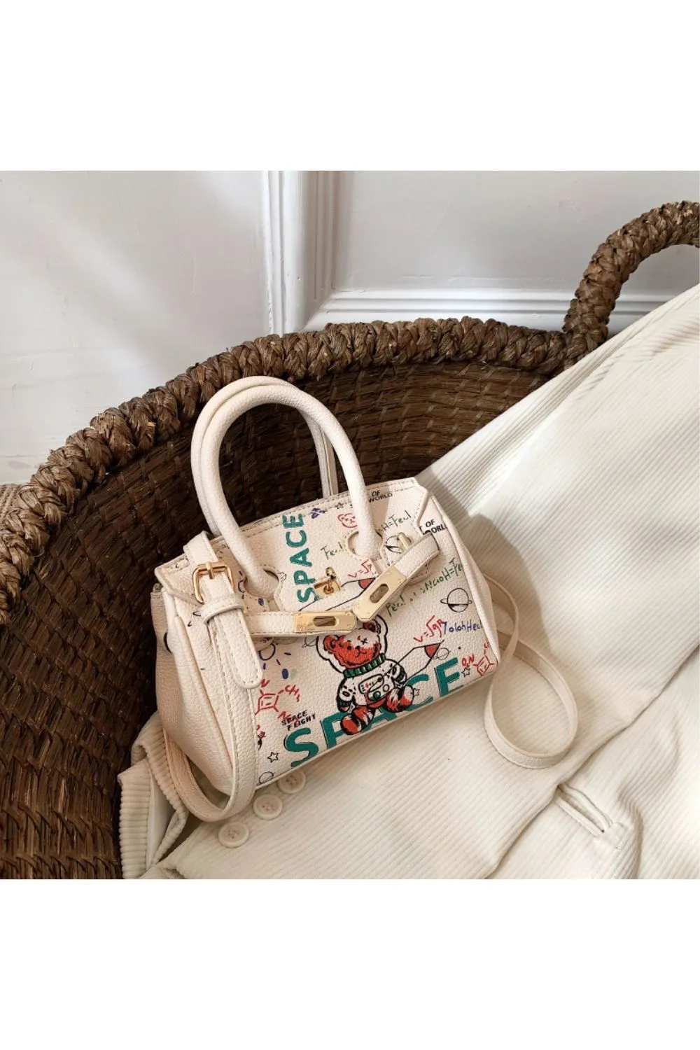 'Avery' Graffiti Crossbody Bag(3 color) sold by Goodnight Macaroon