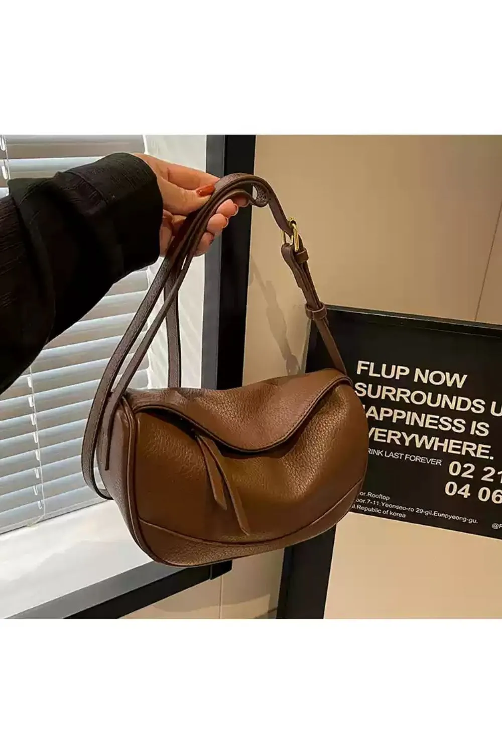 'Nora' Sling Dumpling-Shaped Bag(3 color) sold by Goodnight Macaroon product image thumbnail 5