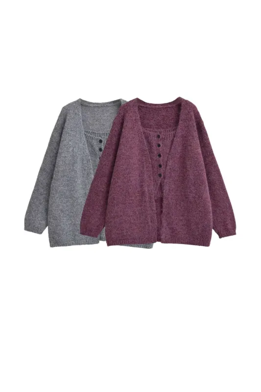 'Daniela' Two-Piece Cardigan and Tank Set (2 color) sold by Goodnight Macaroon
