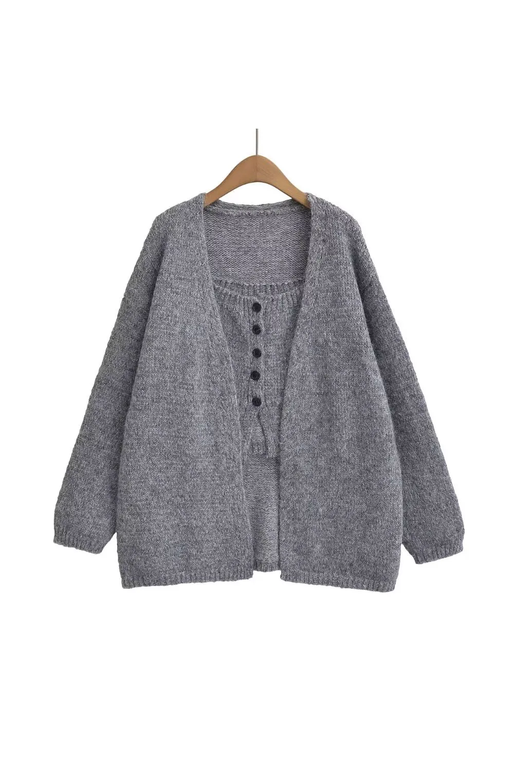 'Daniela' Two-Piece Cardigan and Tank Set (2 color) sold by Goodnight Macaroon product image thumbnail 2