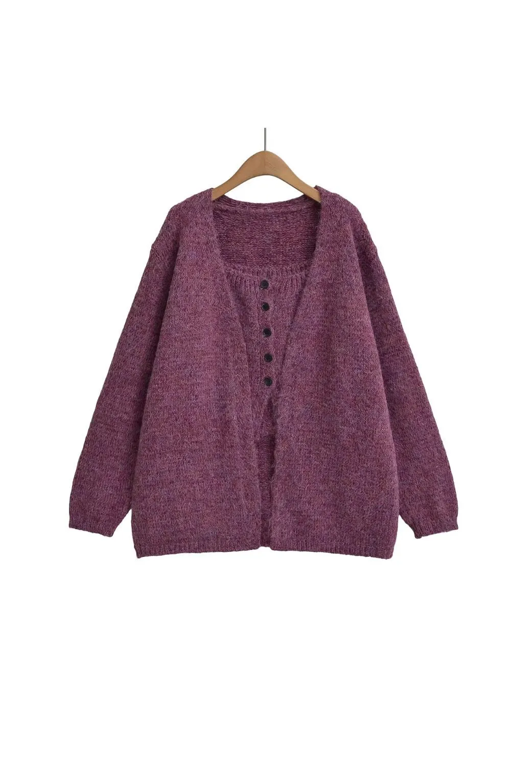 'Daniela' Two-Piece Cardigan and Tank Set (2 color) sold by Goodnight Macaroon product image thumbnail 3