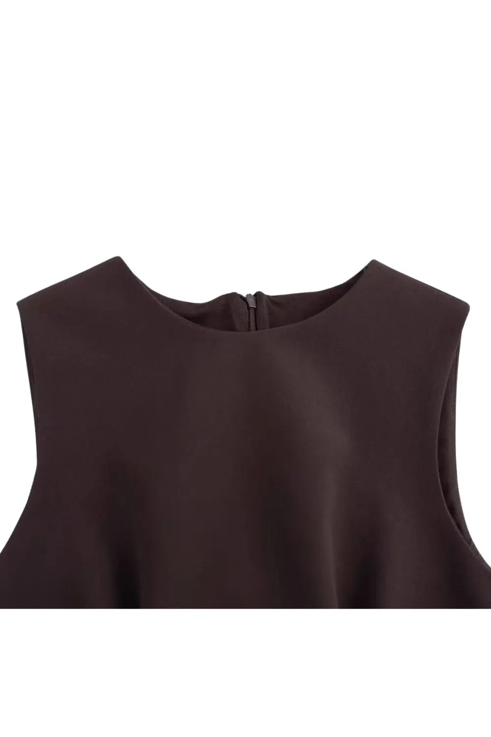 'Ella' Sleeveless Chiffon-Panel Round-Neck Dress sold by Goodnight Macaroon product image thumbnail 4