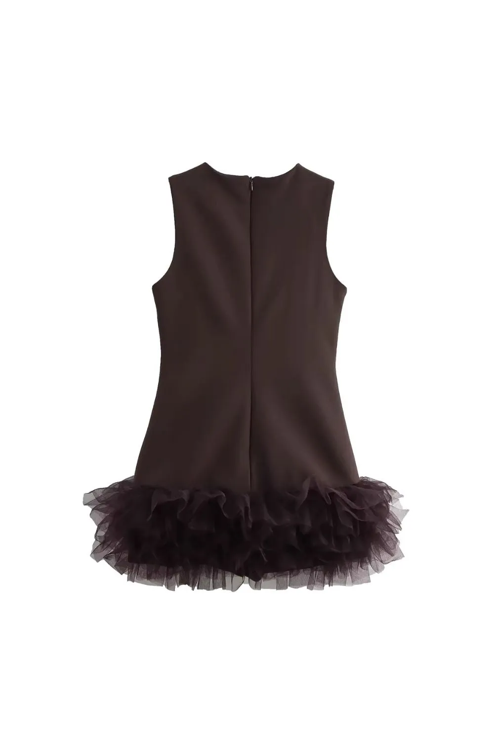 'Ella' Sleeveless Chiffon-Panel Round-Neck Dress sold by Goodnight Macaroon product image thumbnail 2