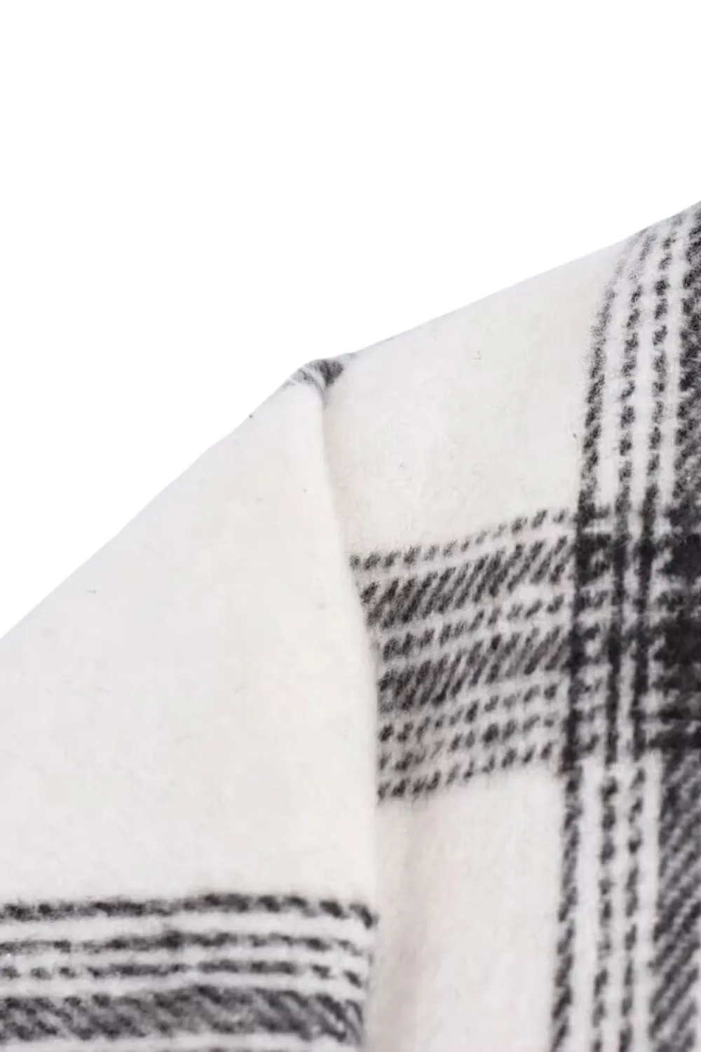 'Alvaro' Stand-Up Collar Plaid Jacket sold by Goodnight Macaroon product image thumbnail 5