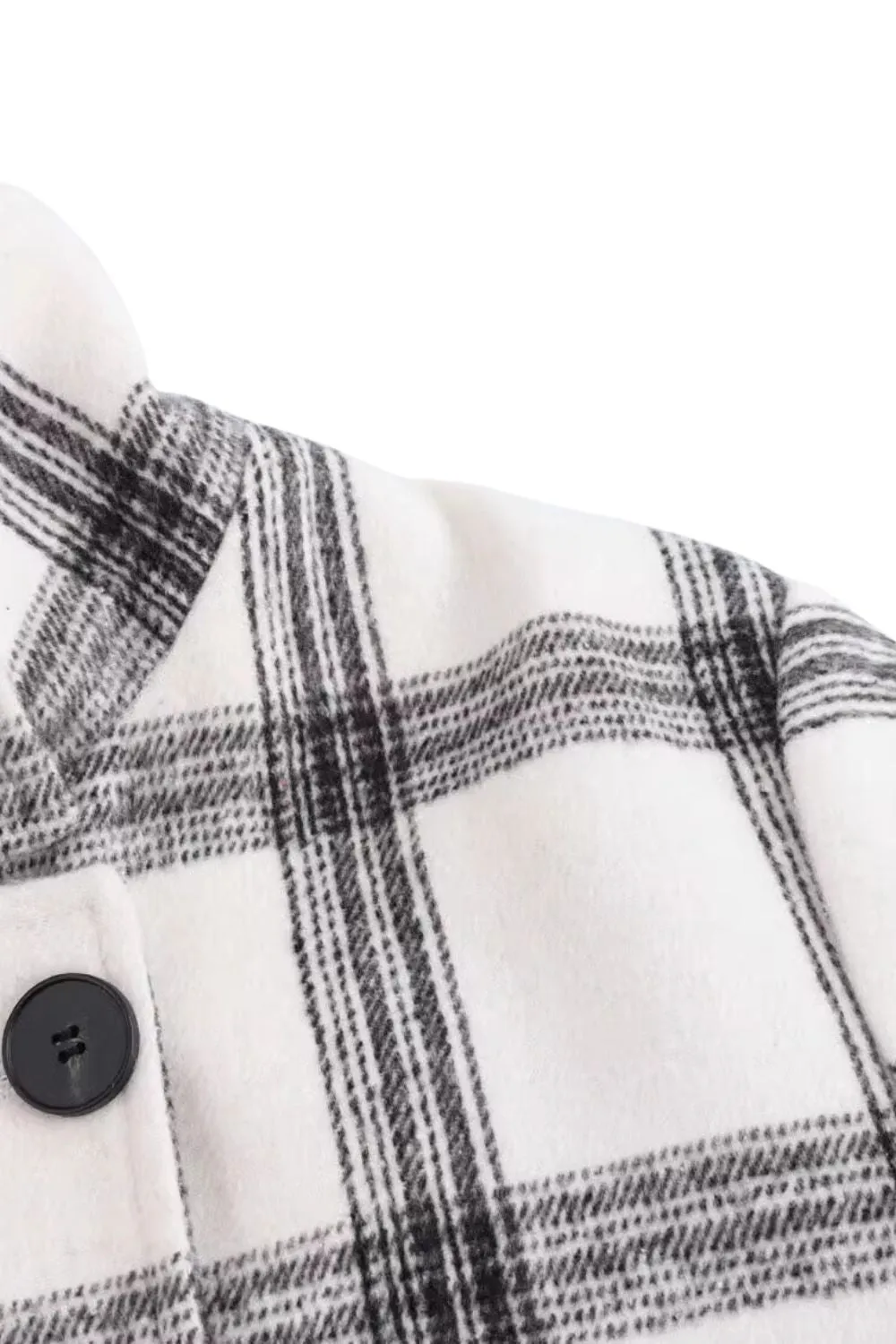 'Alvaro' Stand-Up Collar Plaid Jacket sold by Goodnight Macaroon product image thumbnail 4